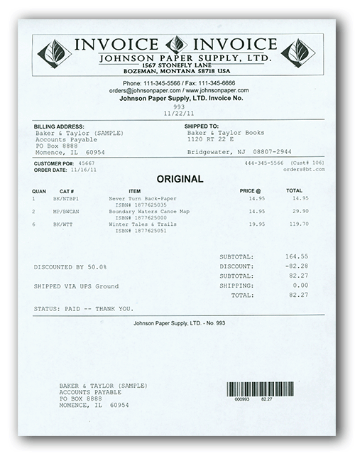 international commercial invoice